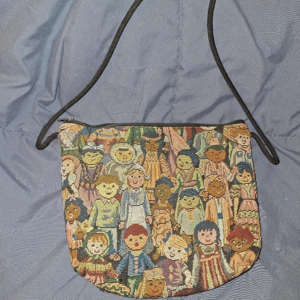 Danny K Tapestry Style Handbag Purse Small